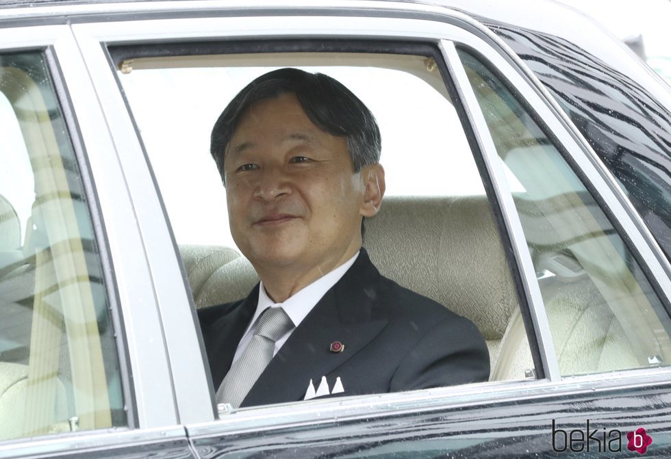 EL Príncipe Heredero Naruhito llega a la ceremonia de abdicación del Emperador Akihito el 30 de abril de 2019