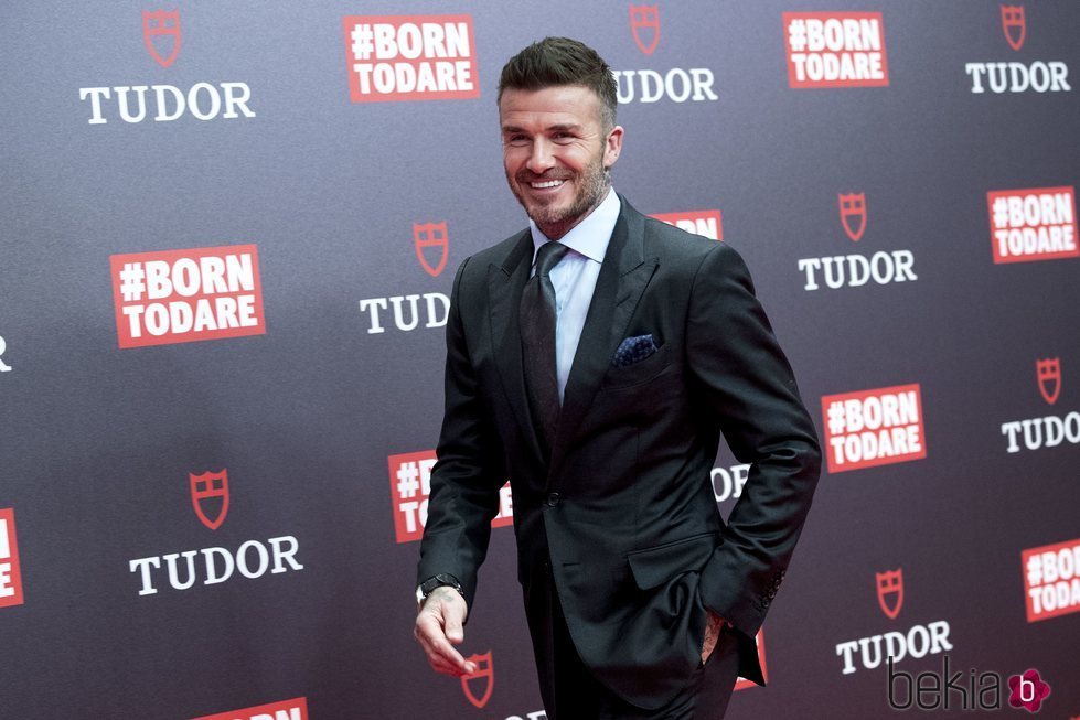 David Beckham en el evento de Tudor en Madrid