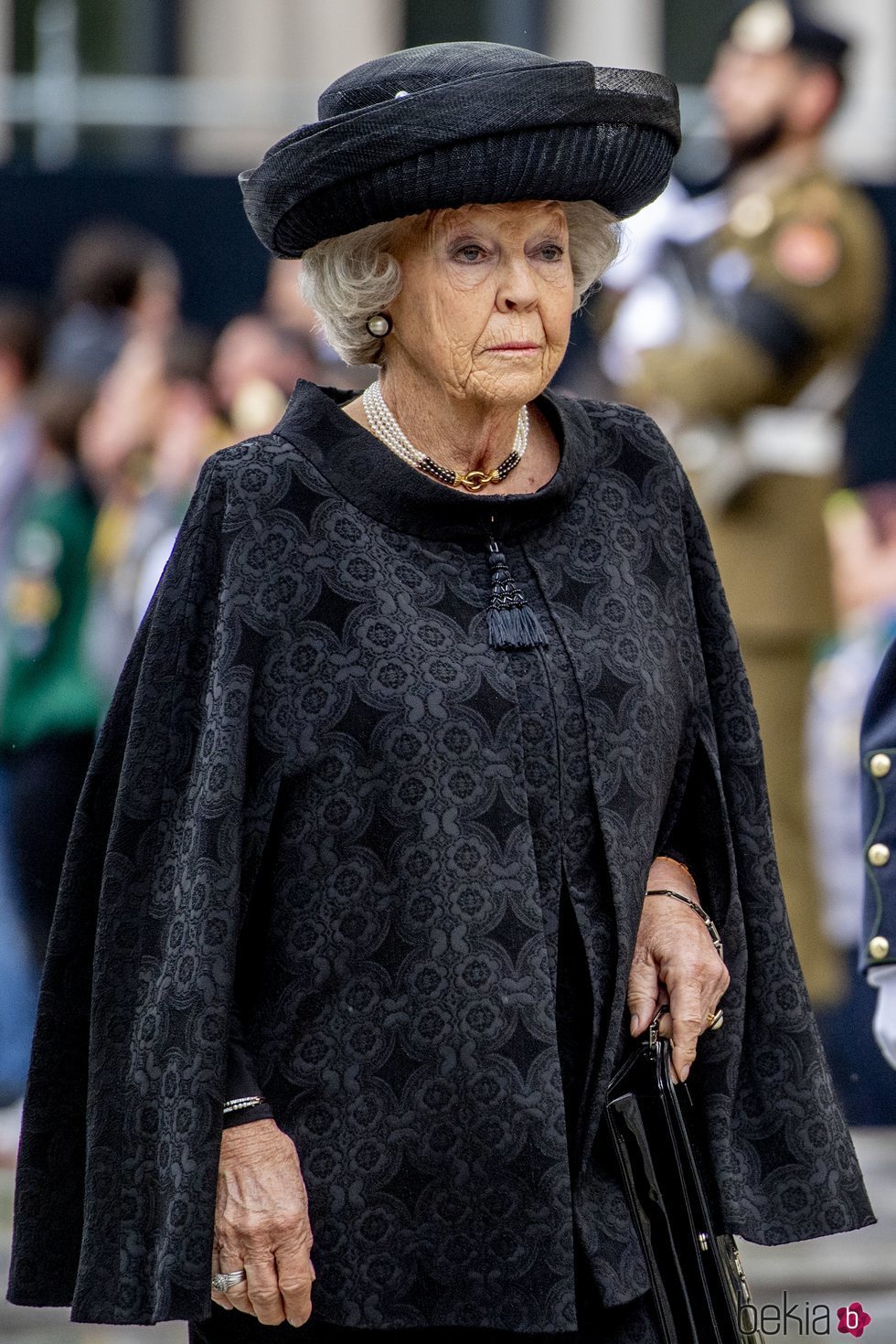 Beatriz de Holanda en el funeral del Gran Duque Juan de Luxemburgo