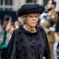 Beatriz de Holanda en el funeral del Gran Duque Juan de Luxemburgo