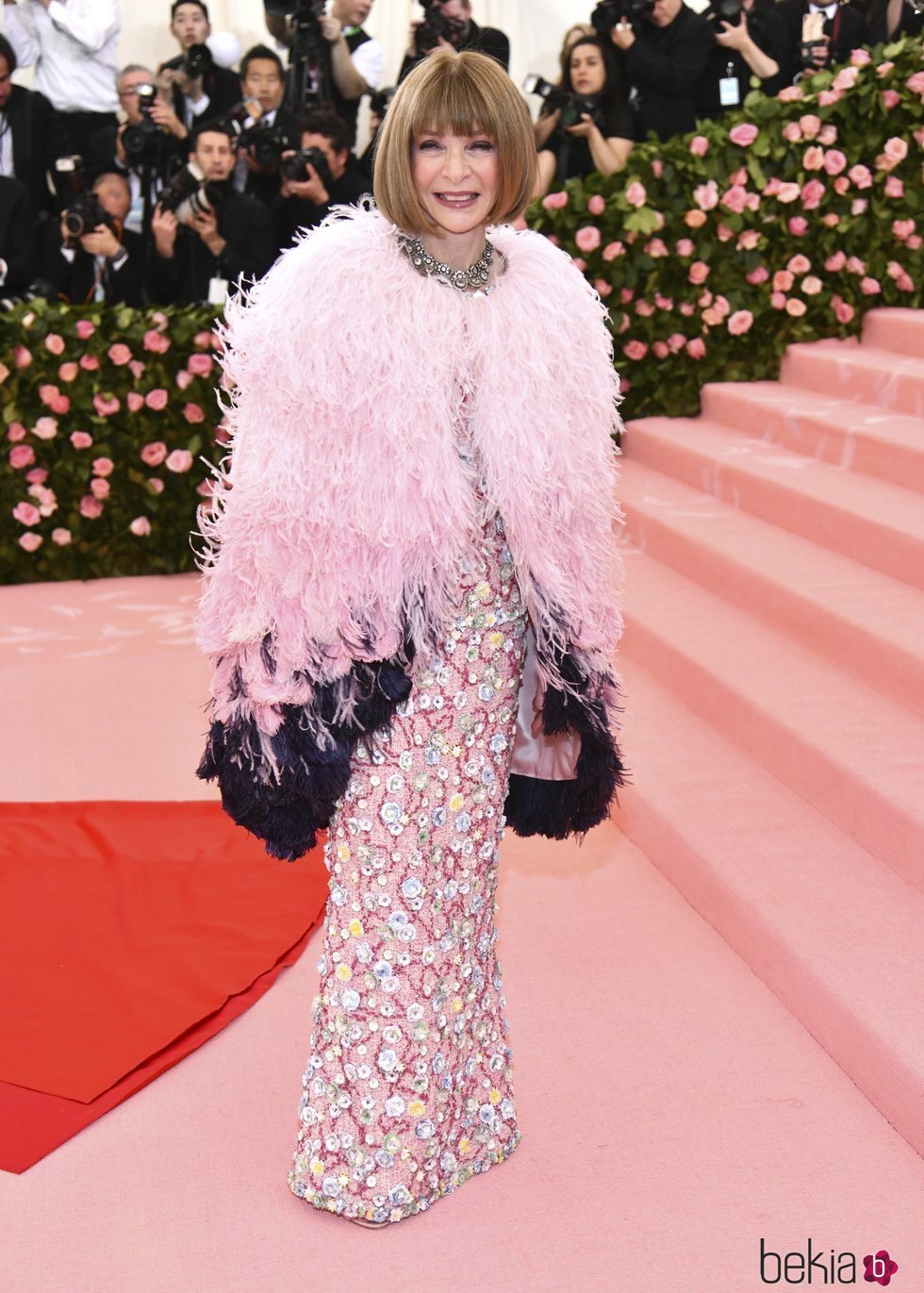 Anna Wintour en la alfombra roja de la Gala MET 2019