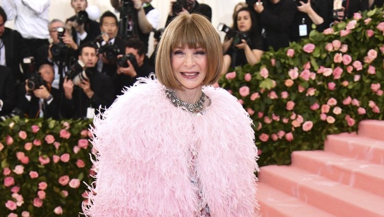 Anna Wintour en la alfombra roja de la Gala MET 2019