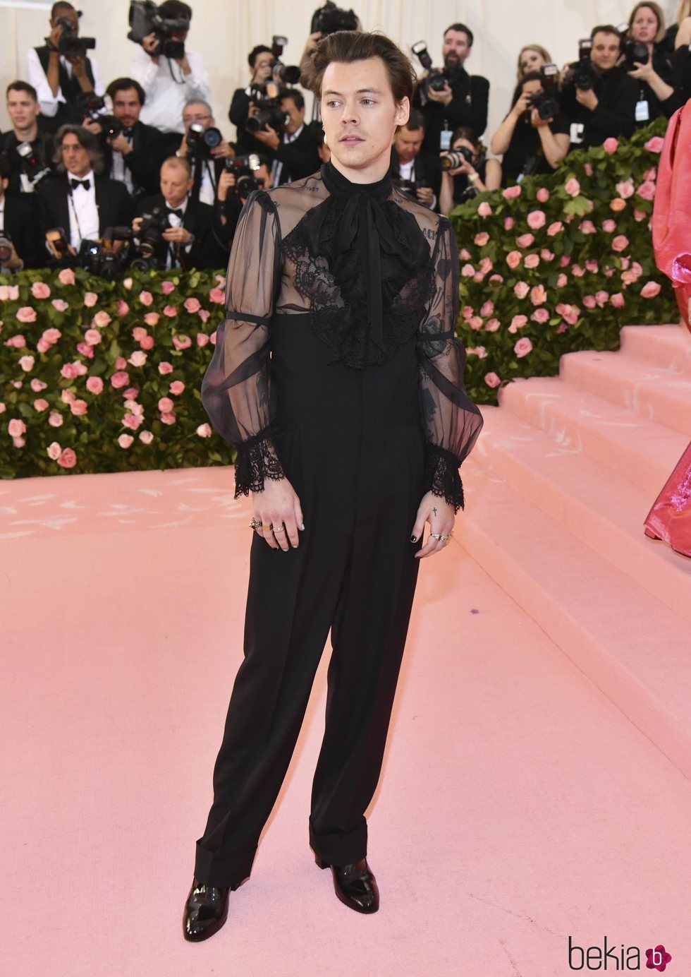 Harry Styles en la alfombra roja de la Gala MET 2019