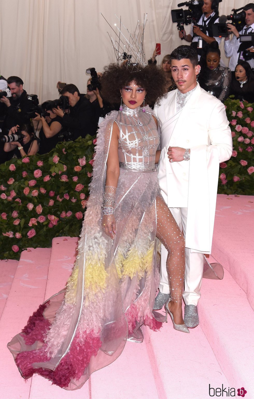 Priyanka Chopra y Nick Jonas en la alfombra roja de la Gala MET 2019