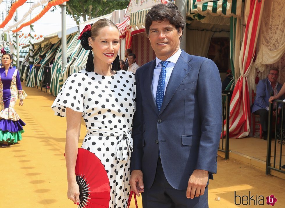 Fiona Ferrer y Javier Fal Conde en la Feria de Abril 2019