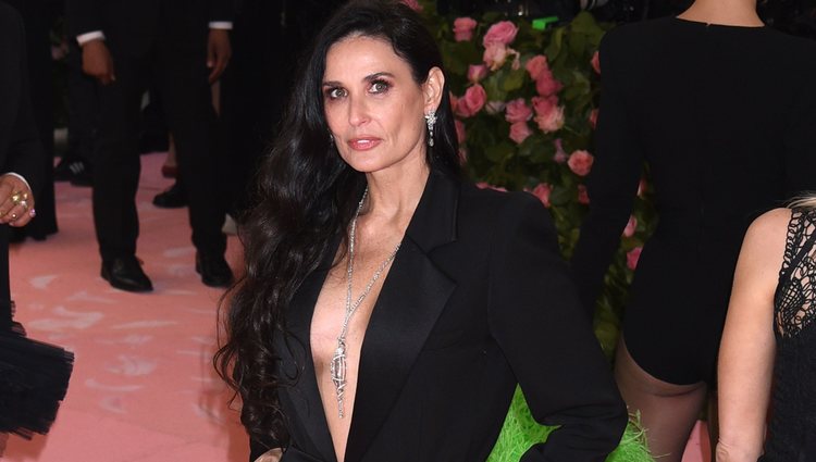 Demi Moore en la alfombra roja de la Gala MET 2019