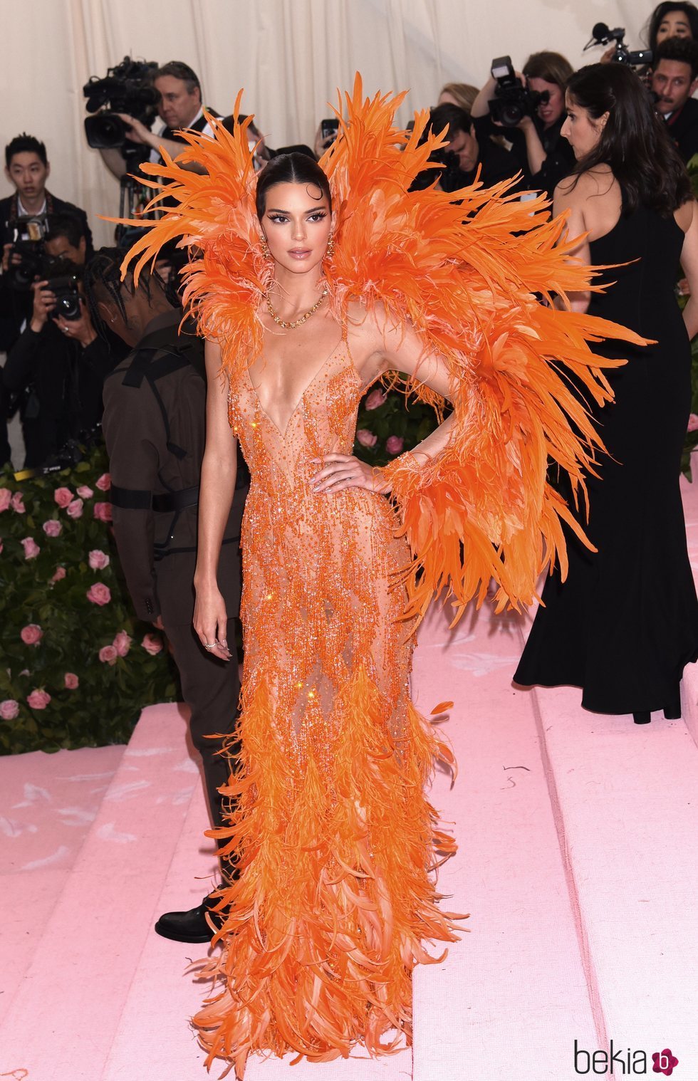 Kendall Jenner en la alfombra roja de la Gala MET 2019