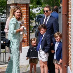 Amelia Bono y Manuel Martos en la primera comunión de su hijo Jorge