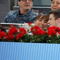 Aitana Ocaña y Miguel Bernardeau, muy cariñosos en el Madrid Open 2019