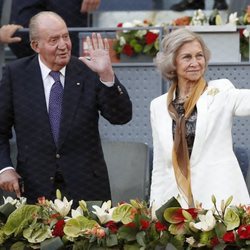 El Rey Juan Carlos y la Reina Sofía en el Mutua Madrid Open 2019