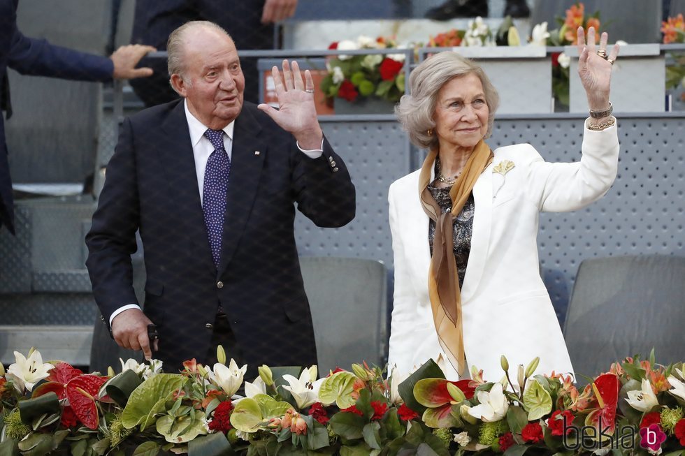 El Rey Juan Carlos y la Reina Sofía en el Mutua Madrid Open 2019