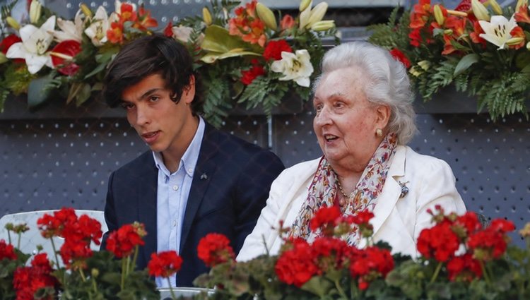 La Infanta Pilar en la final del Mutua Madrid Open 2019