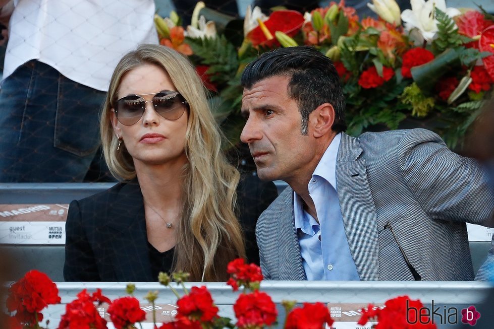 Luis Figo y Helen Svedin en el Madrid Open 2019