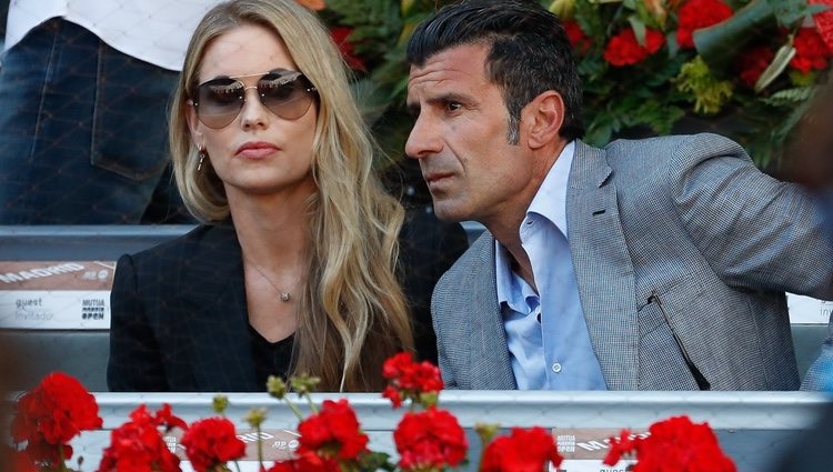 Luis Figo y Helen Svedin en el Madrid Open 2019