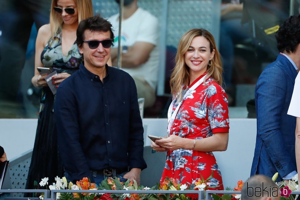 Marta Hazas y Javier Veiga en el Madrid Open 2019