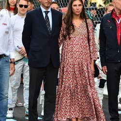 Andrea Casiraghi y Tatiana Santo Domingo en el Gran Premio de Mónaco de Fórmula E 2019