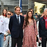 Andrea Casiraghi y Tatiana Santo Domingo en el Gran Premio de Mónaco de Fórmula E 2019