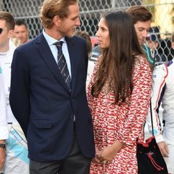 Andrea Casiraghi y Tatiana Santo Domingo, muy cómplices en el Gran Premio de Mónaco de Fórmula E 2019