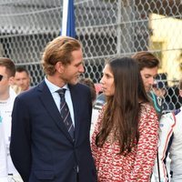 Andrea Casiraghi y Tatiana Santo Domingo, muy cómplices en el Gran Premio de Mónaco de Fórmula E 2019