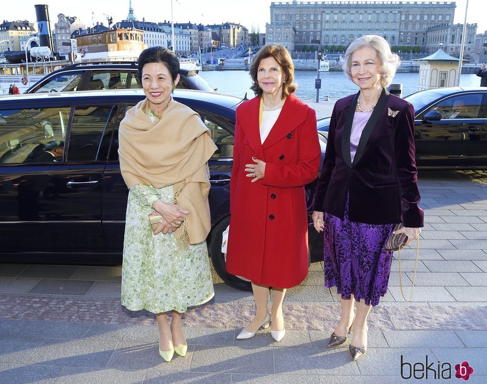 Hisako Takamado de Japón, Silvia de Suecia y la Reina Sofía en el 'Dementia Forum X'