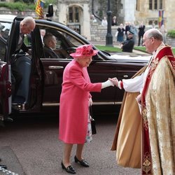 La Reina Isabel y el Duque de Edimburgo en la boda de Lady Gabriella Windsor y Thomas Kingston