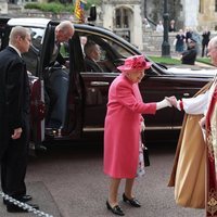 La Reina Isabel y el Duque de Edimburgo en la boda de Lady Gabriella Windsor y Thomas Kingston