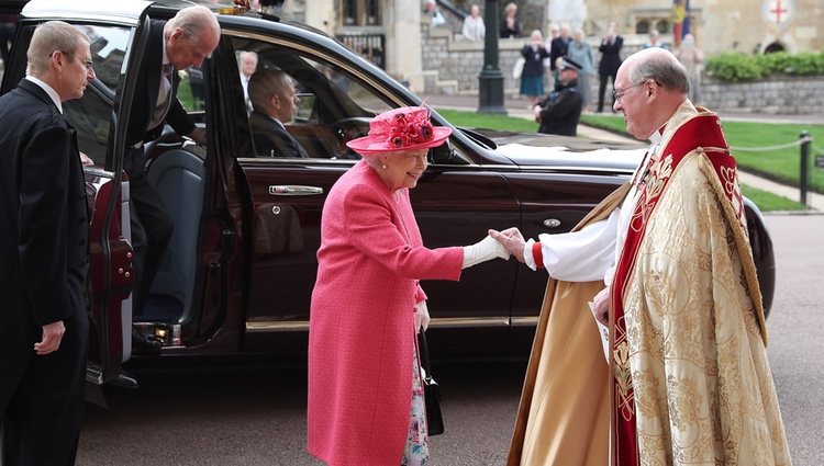 La Reina Isabel y el Duque de Edimburgo en la boda de Lady Gabriella Windsor y Thomas Kingston