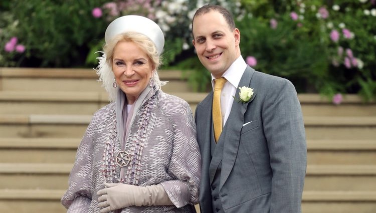 La Princesa Michael de Kent y Lord Frederick Windsor en la boda de Lady Gabriella Windsor y Thomas Kingston