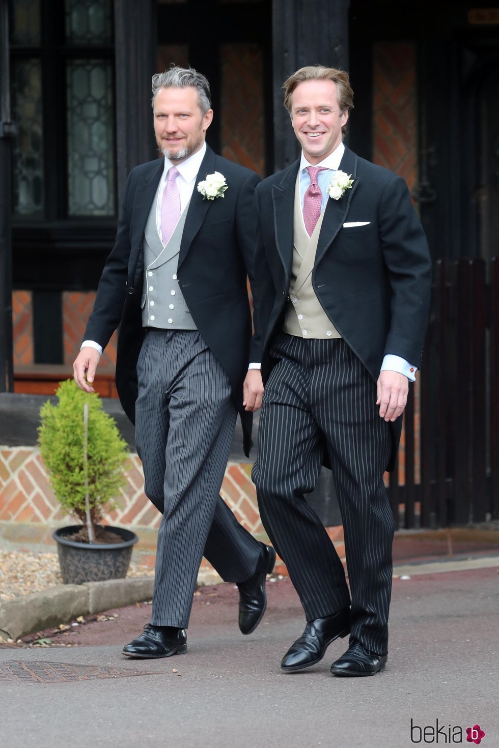 Thomas Kingston en su boda con Lady Gabriella Windsor