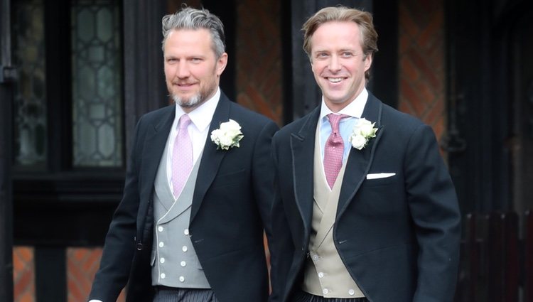 Thomas Kingston en su boda con Lady Gabriella Windsor