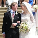 Lady Gabriella Windsor y Thomas Kingston en su boda