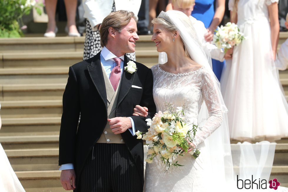 Lady Gabriella Windsor y Thomas Kingston en su boda