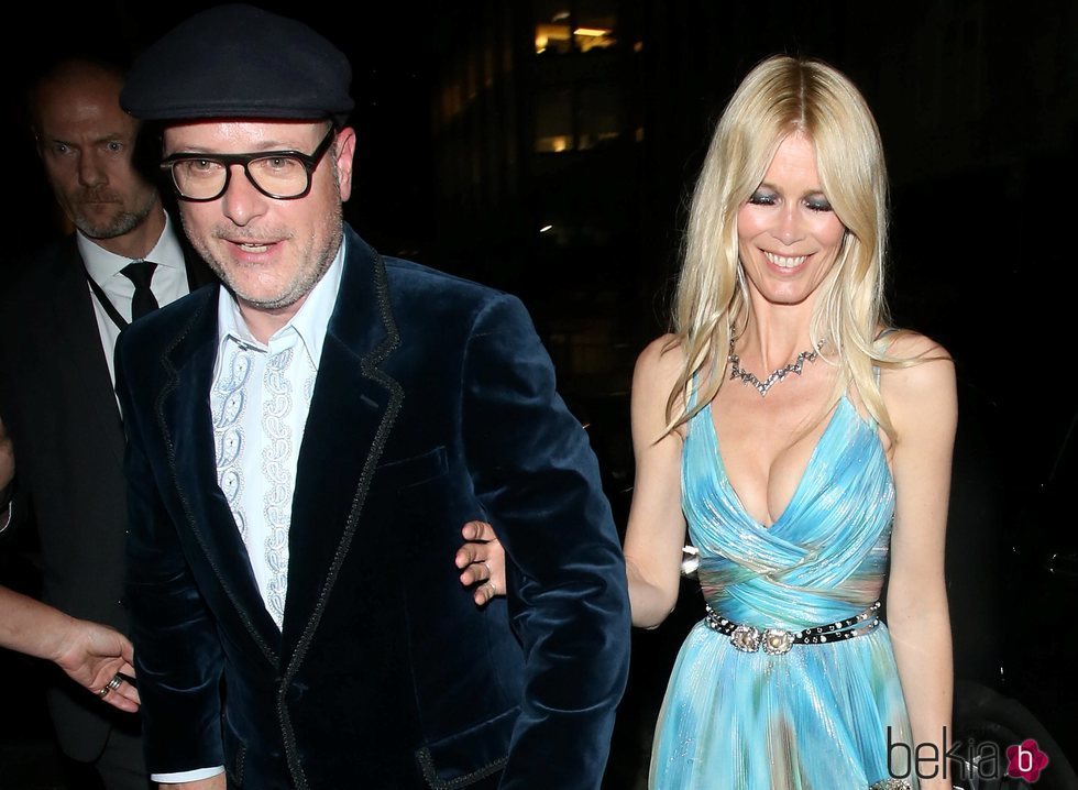 Claudia Schiffer y Matthew Vaughn, juntos en el estreno de 'Rocketman'