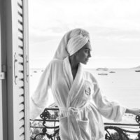 Georgina Rodríguez preparándose para el Festival de Cannes