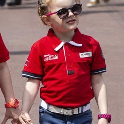 Gabriella de Mónaco en el Gran Premio F1 de Mónaco