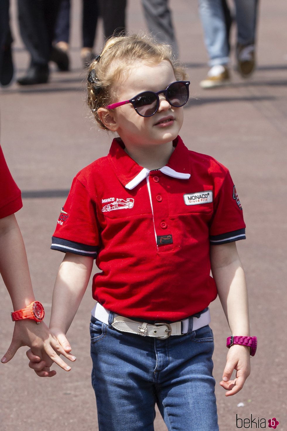 Gabriella de Mónaco en el Gran Premio F1 de Mónaco