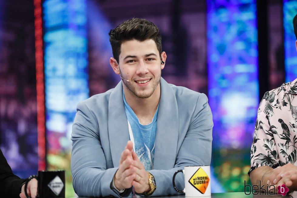 Nick Jonas durante su visita a 'El Hormiguero' tras unirse de nuevo la banda