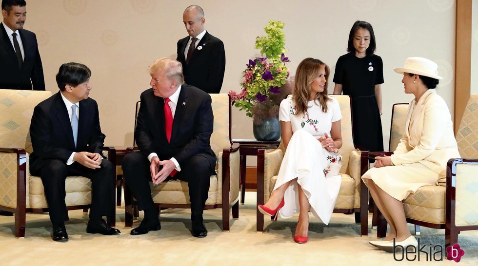 El Emperador Naruhito y su mujer Masako reciben a Donald y Melania Trump