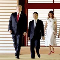 Donald Trump y Melania son recibidos por el Emperador Naruhito de Japón y su mujer Masako