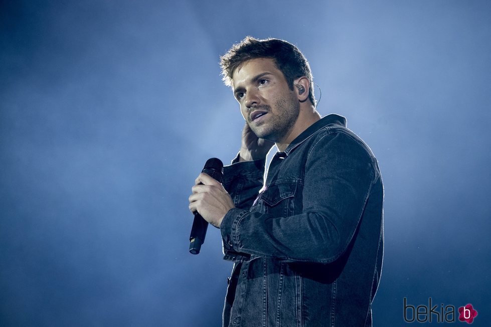 Pablo Alborán durante el concierto de Cadena 100 en Madrid