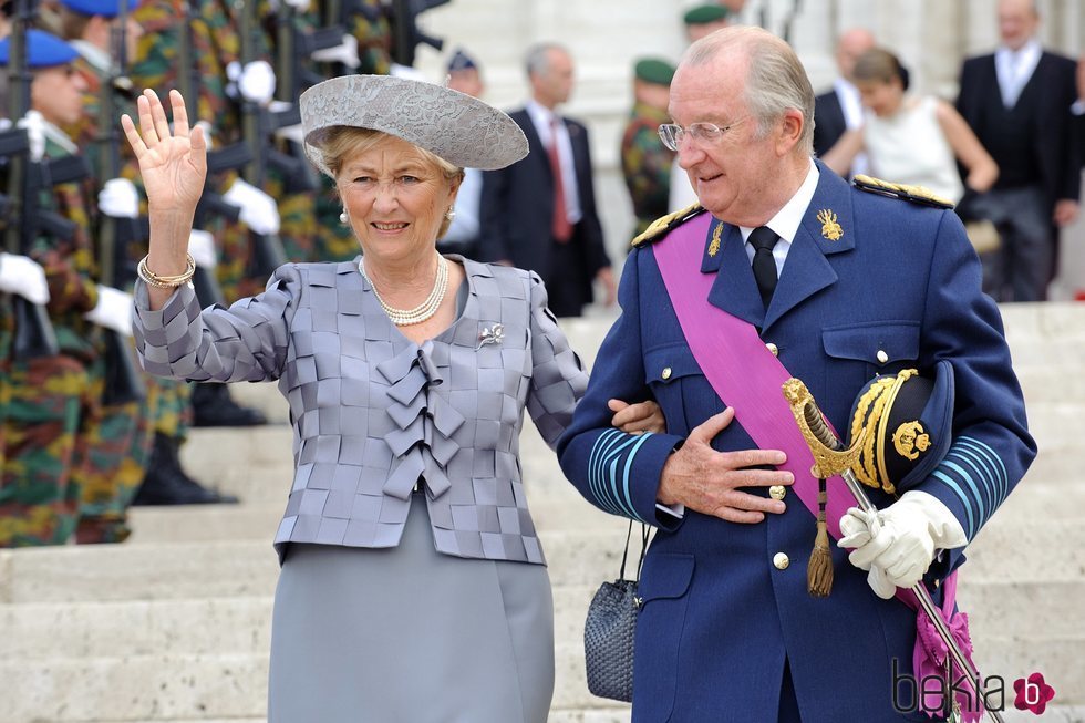 Los Reyes Alberto y Paola en el Día Nacional de Bélgica 2010