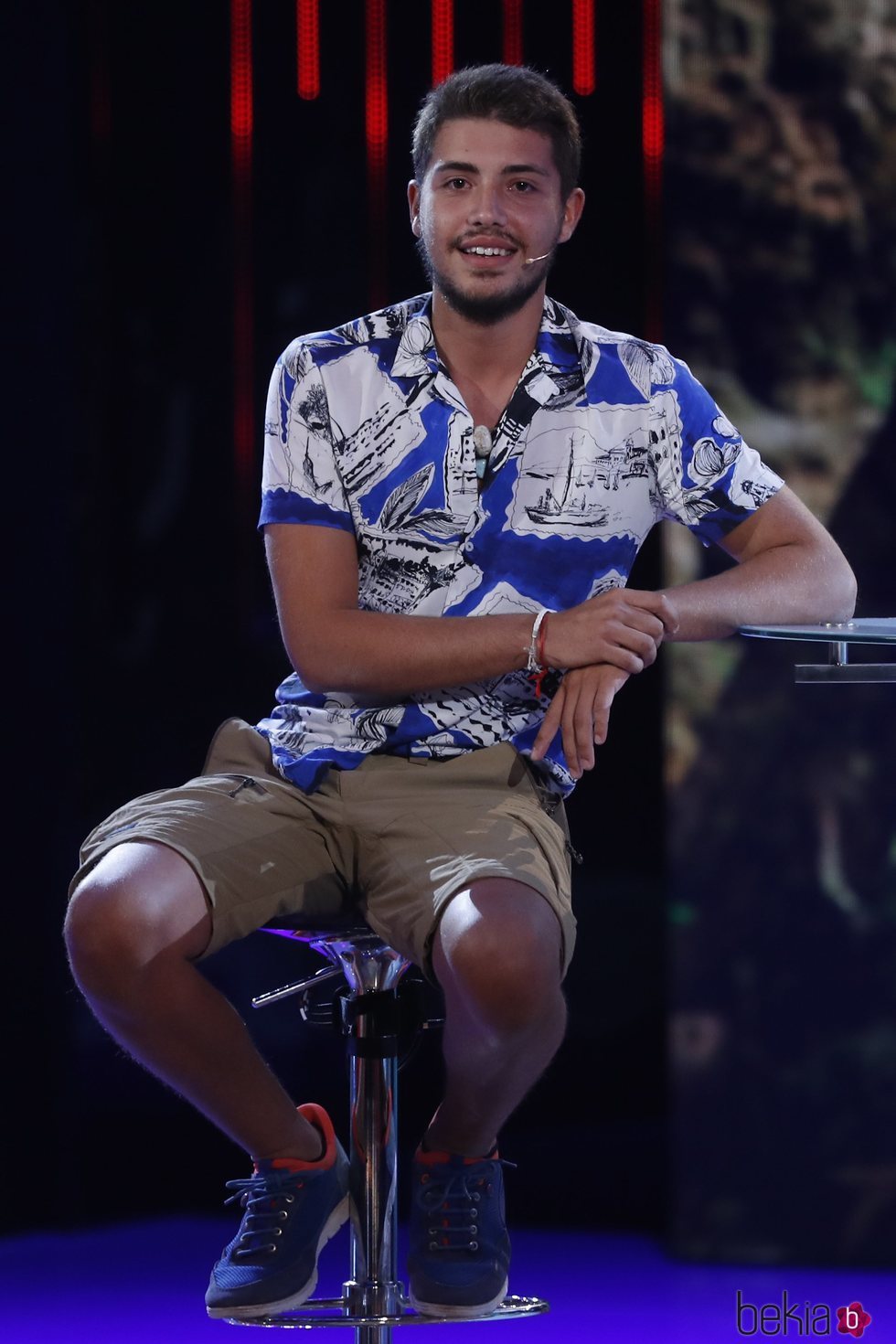 Jonathan Piqueras durante su entrevista en 'Supervivientes 2019'