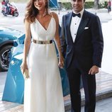 Lourdes Montes y Fran Rivera llegando a la Gala contra el cáncer de Elle