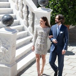 Carlota Casiraghi y Dimitri Rassam en el Palacio Grimaldi en su boda civil