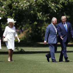 El Príncipe Carlos y Camilla Parker reciben a Donald Trump y Melania Trump en su Viaje de Estado a Reino Unido