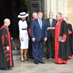 El Príncipe Andrés en la Abadía de Westminster junto con Donald y Melania Trump en su Viaje de Estado a Reino Unido