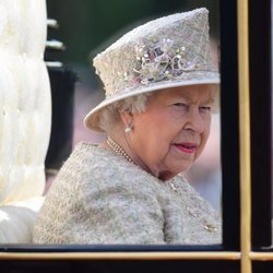 La Reina Isabel II en la ceremonia Trooping the Colour 2019