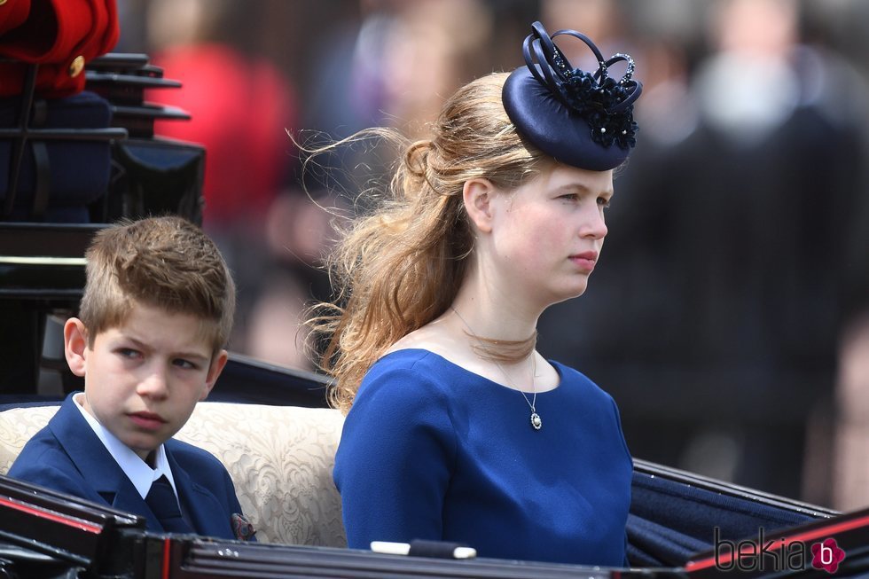 James Mountbatten-Windsor y Lady Louise Mountbatten-Windsor en Trooping the Colour 2019