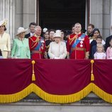 La Familia Real Británica en Trooping the Colour 2019