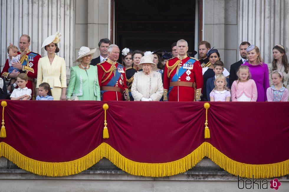 La Familia Real Británica en Trooping the Colour 2019